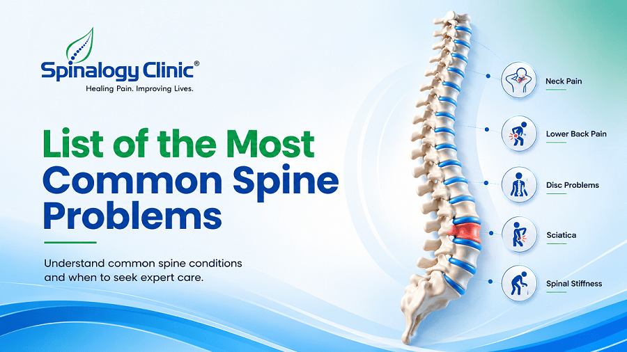 List of the Most Common Spine Problems and Their Symptoms